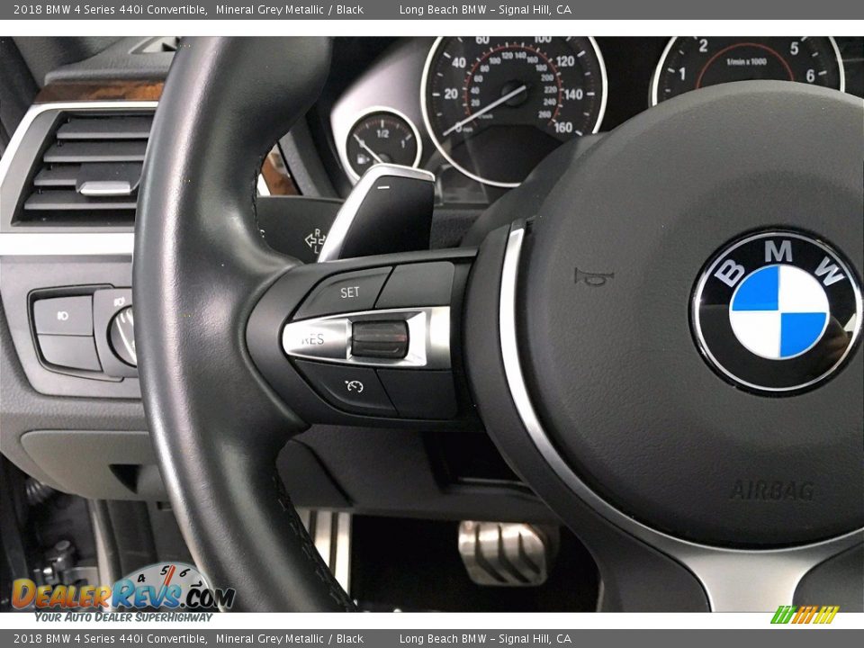 2018 BMW 4 Series 440i Convertible Mineral Grey Metallic / Black Photo #18