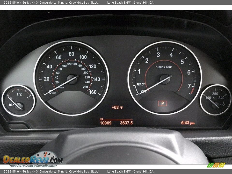 2018 BMW 4 Series 440i Convertible Mineral Grey Metallic / Black Photo #20