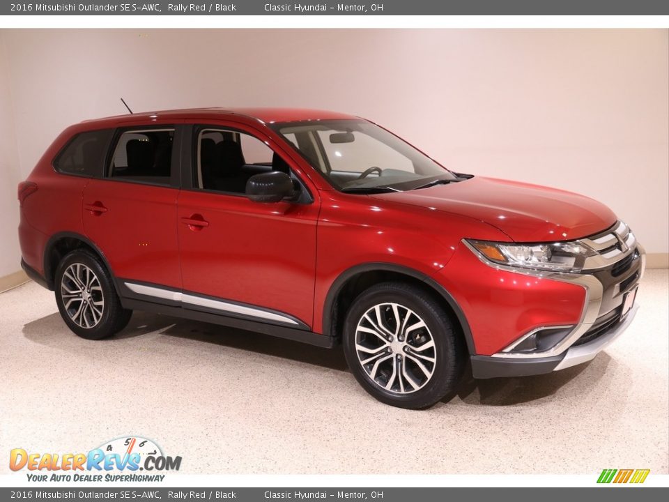 2016 Mitsubishi Outlander SE S-AWC Rally Red / Black Photo #1