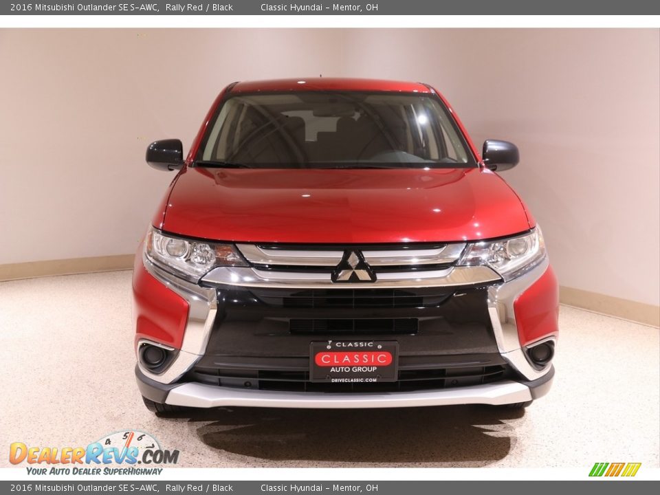 2016 Mitsubishi Outlander SE S-AWC Rally Red / Black Photo #2