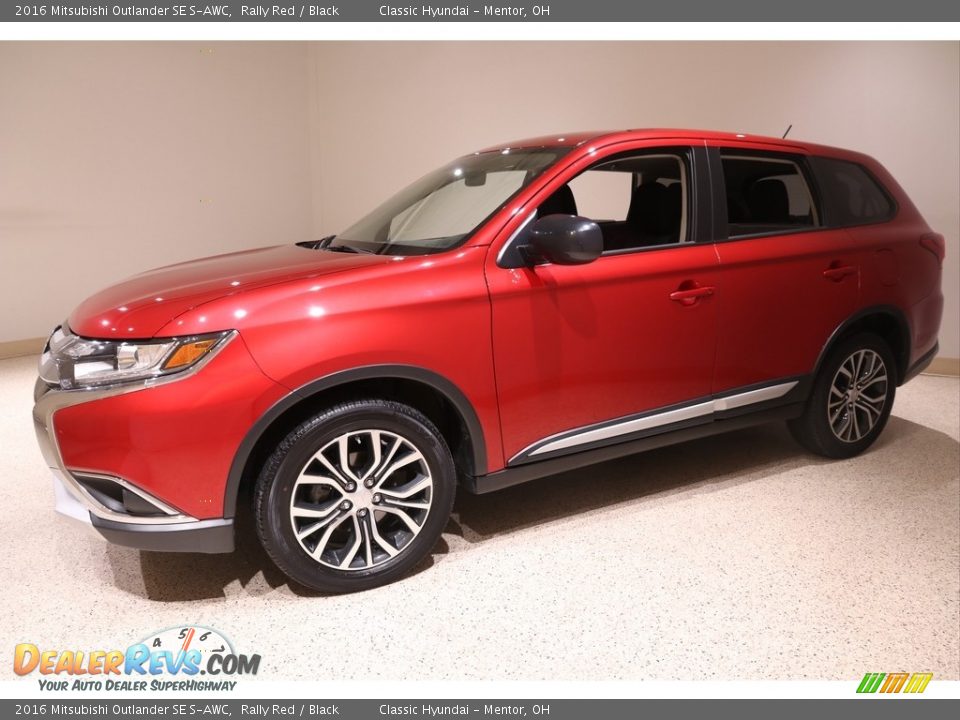 2016 Mitsubishi Outlander SE S-AWC Rally Red / Black Photo #3