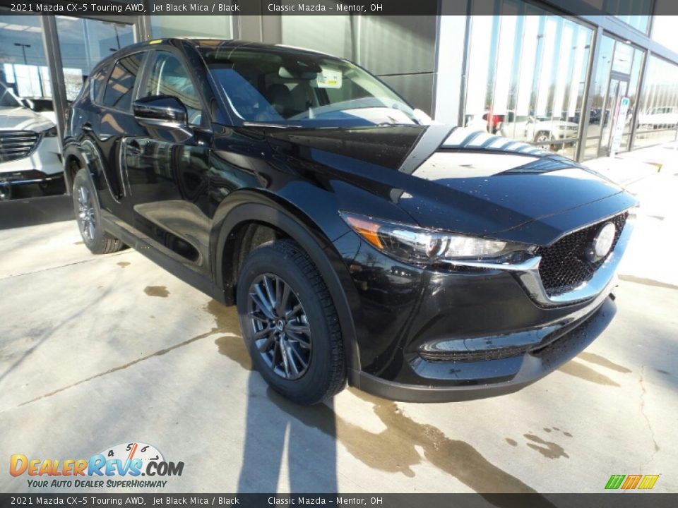 2021 Mazda CX-5 Touring AWD Jet Black Mica / Black Photo #1