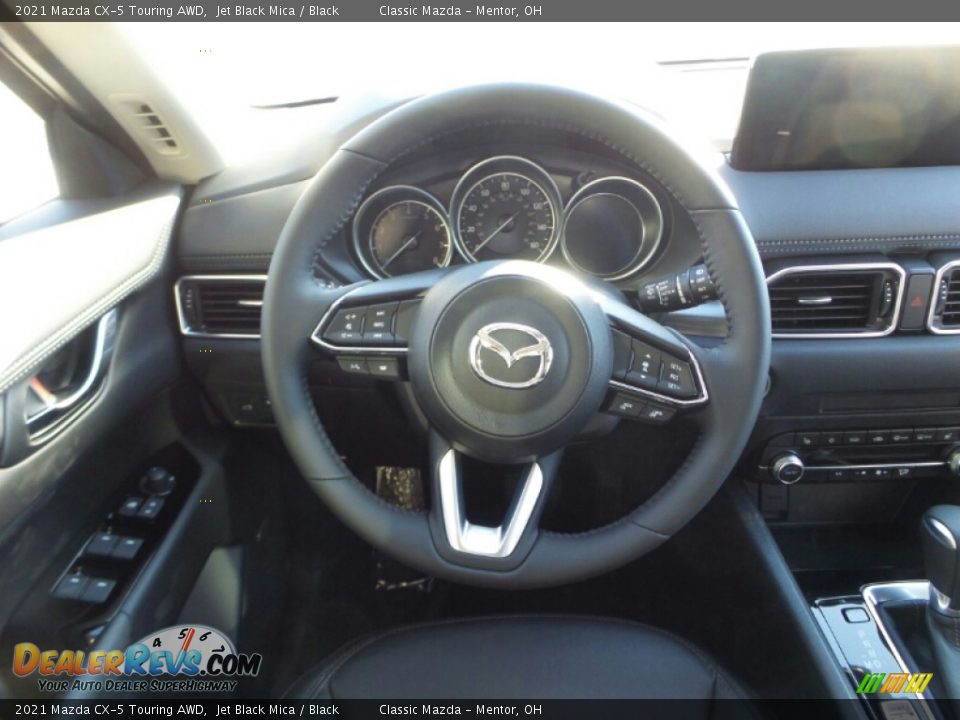 2021 Mazda CX-5 Touring AWD Jet Black Mica / Black Photo #7