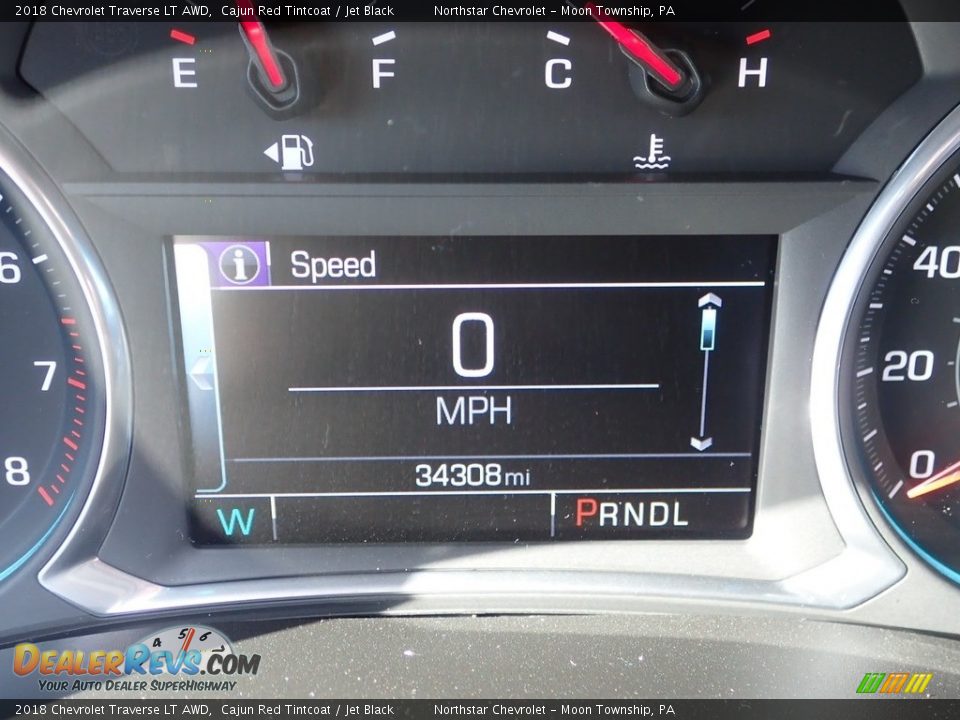 2018 Chevrolet Traverse LT AWD Cajun Red Tintcoat / Jet Black Photo #29