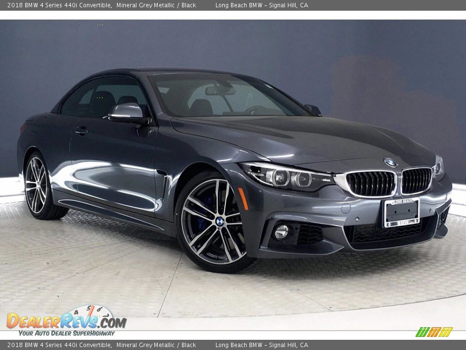 2018 BMW 4 Series 440i Convertible Mineral Grey Metallic / Black Photo #35
