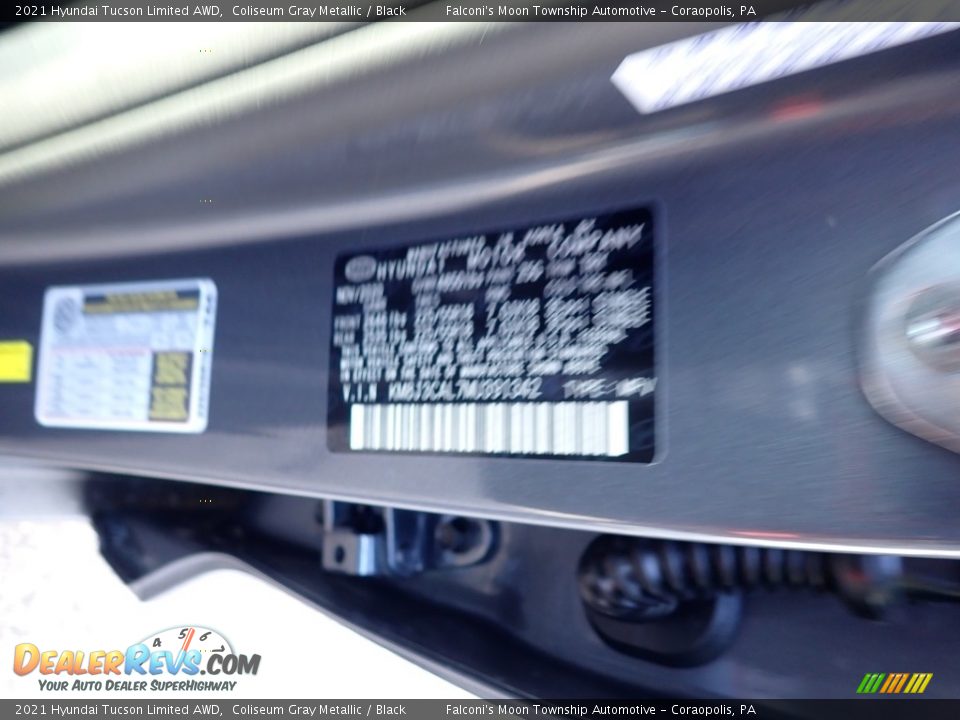 2021 Hyundai Tucson Limited AWD Coliseum Gray Metallic / Black Photo #13