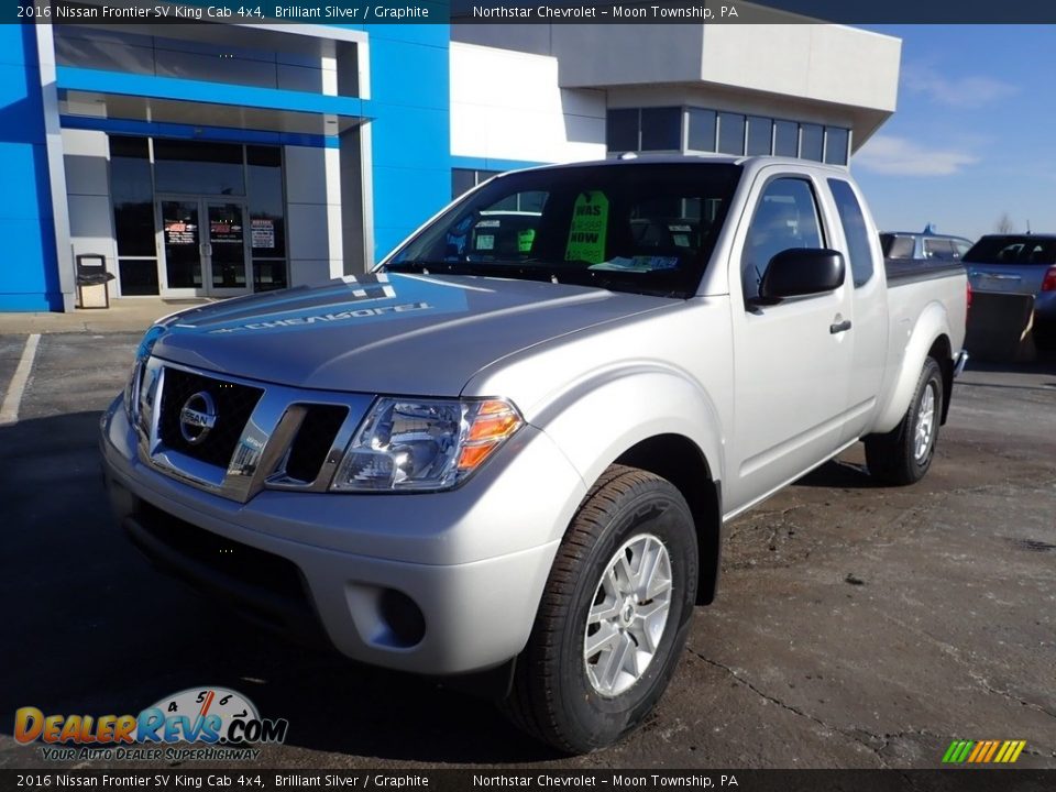 2016 Nissan Frontier SV King Cab 4x4 Brilliant Silver / Graphite Photo #2