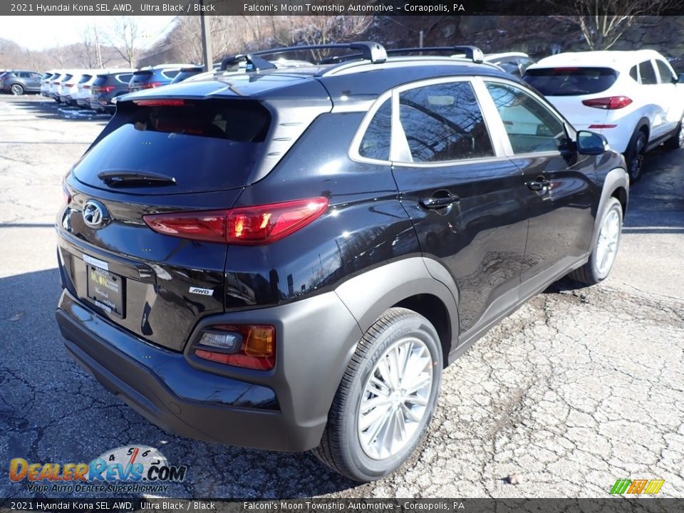 2021 Hyundai Kona SEL AWD Ultra Black / Black Photo #2