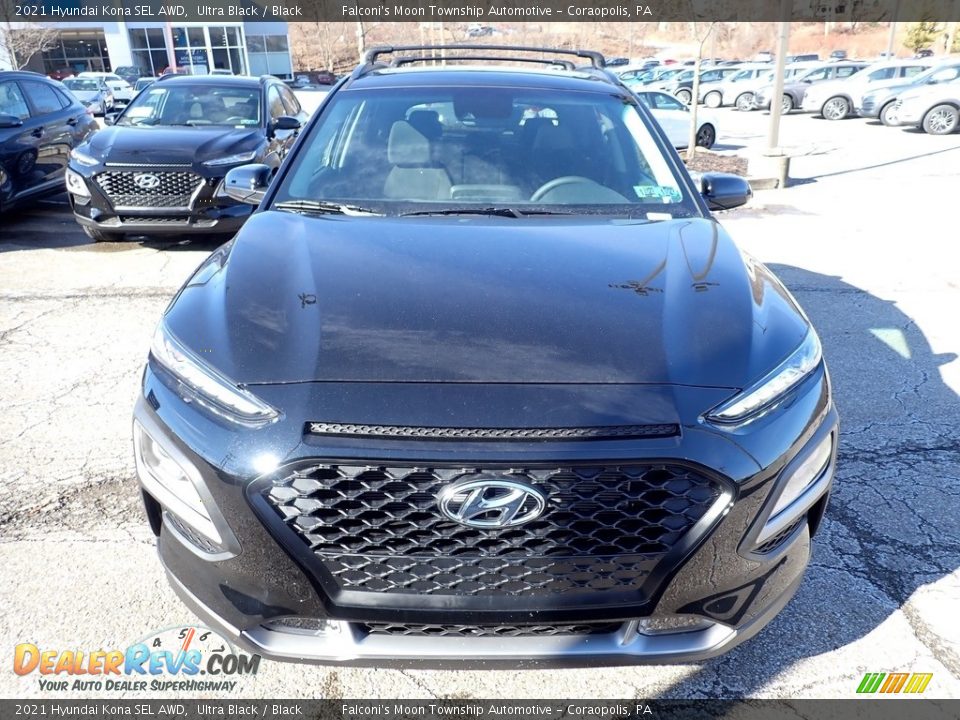 2021 Hyundai Kona SEL AWD Ultra Black / Black Photo #4