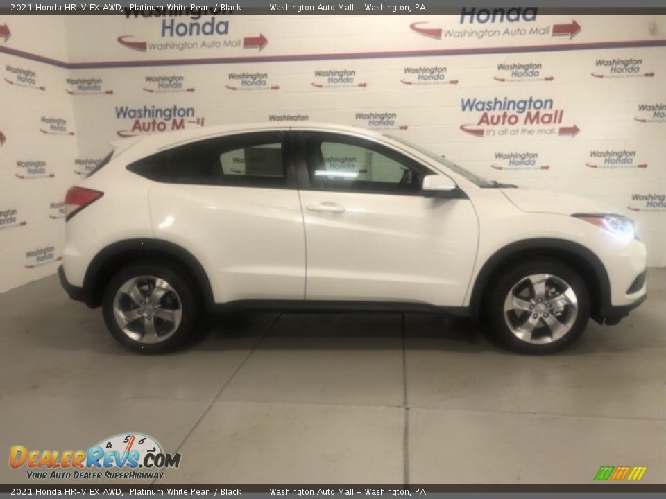 2021 Honda HR-V EX AWD Platinum White Pearl / Black Photo #1