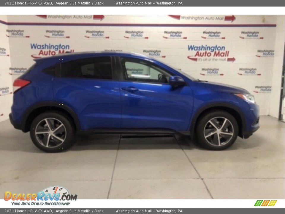 2021 Honda HR-V EX AWD Aegean Blue Metallic / Black Photo #1