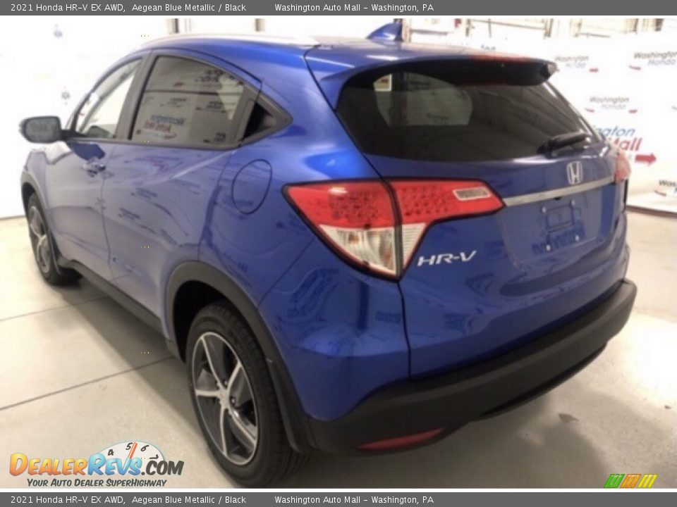 2021 Honda HR-V EX AWD Aegean Blue Metallic / Black Photo #4