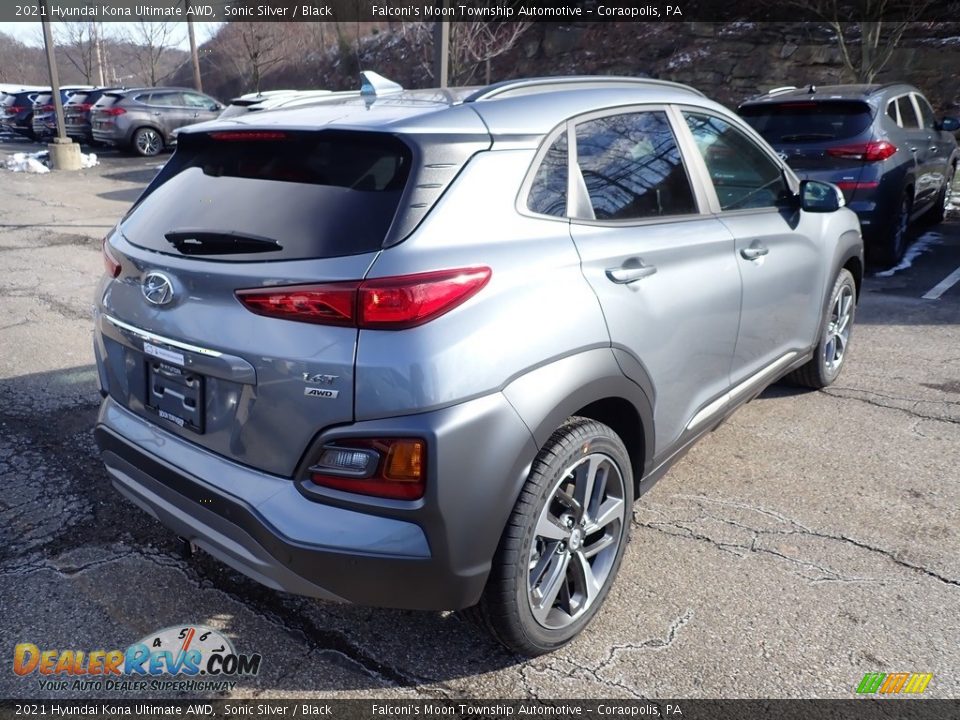 2021 Hyundai Kona Ultimate AWD Sonic Silver / Black Photo #2