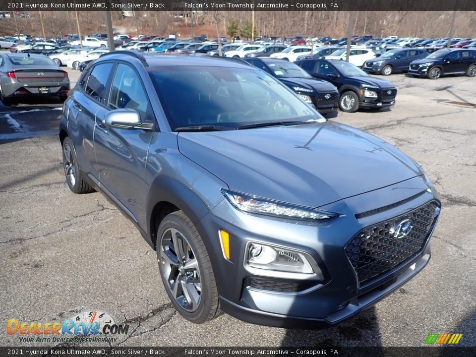 2021 Hyundai Kona Ultimate AWD Sonic Silver / Black Photo #3