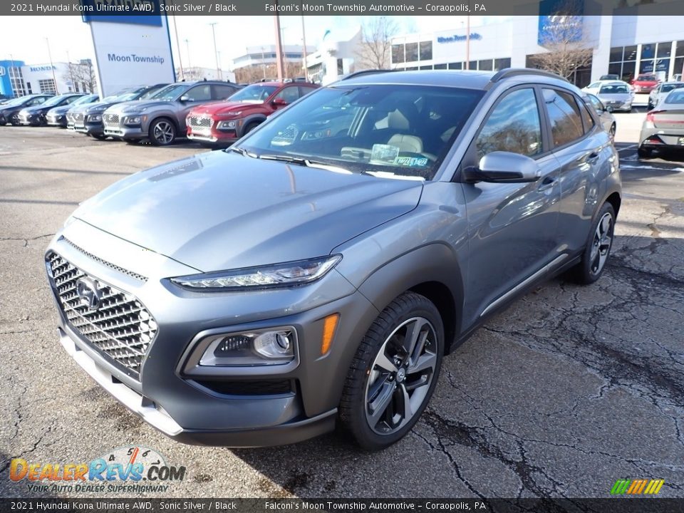 2021 Hyundai Kona Ultimate AWD Sonic Silver / Black Photo #5