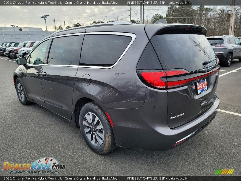 2021 Chrysler Pacifica Hybrid Touring L Granite Crystal Metallic / Black/Alloy Photo #6