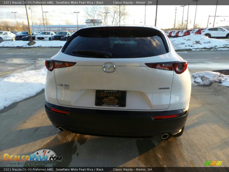 2021 Mazda CX-30 Preferred AWD Snowflake White Pearl Mica / Black Photo #8