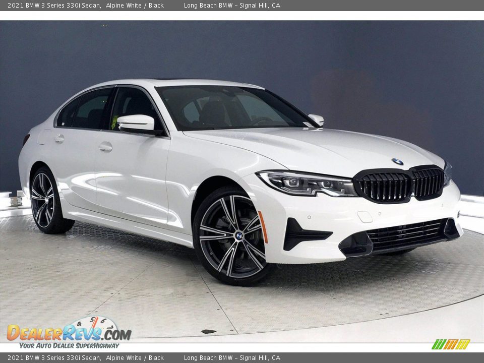 2021 BMW 3 Series 330i Sedan Alpine White / Black Photo #1