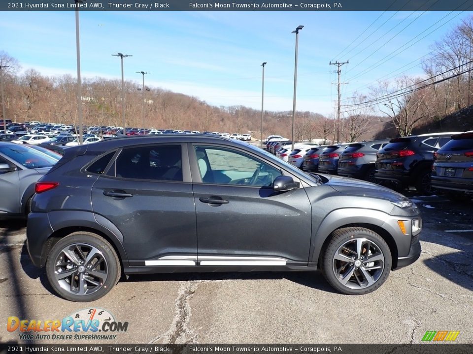 2021 Hyundai Kona Limited AWD Thunder Gray / Black Photo #1