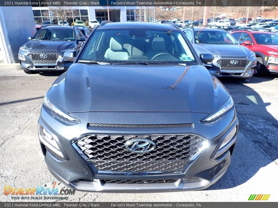 2021 Hyundai Kona Limited AWD Thunder Gray / Black Photo #4