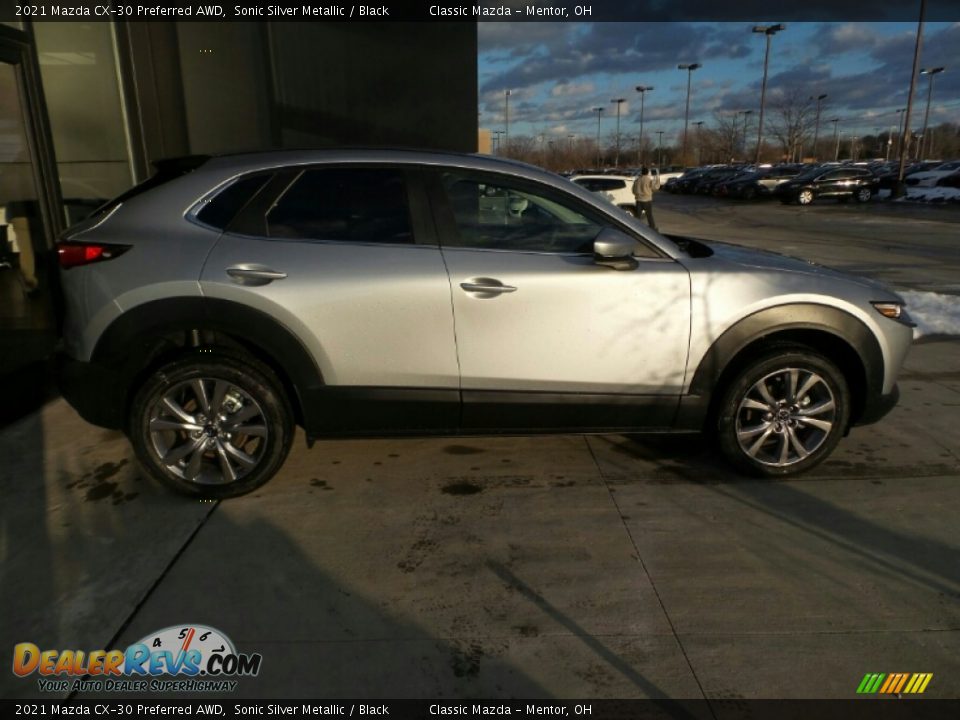 2021 Mazda CX-30 Preferred AWD Sonic Silver Metallic / Black Photo #5