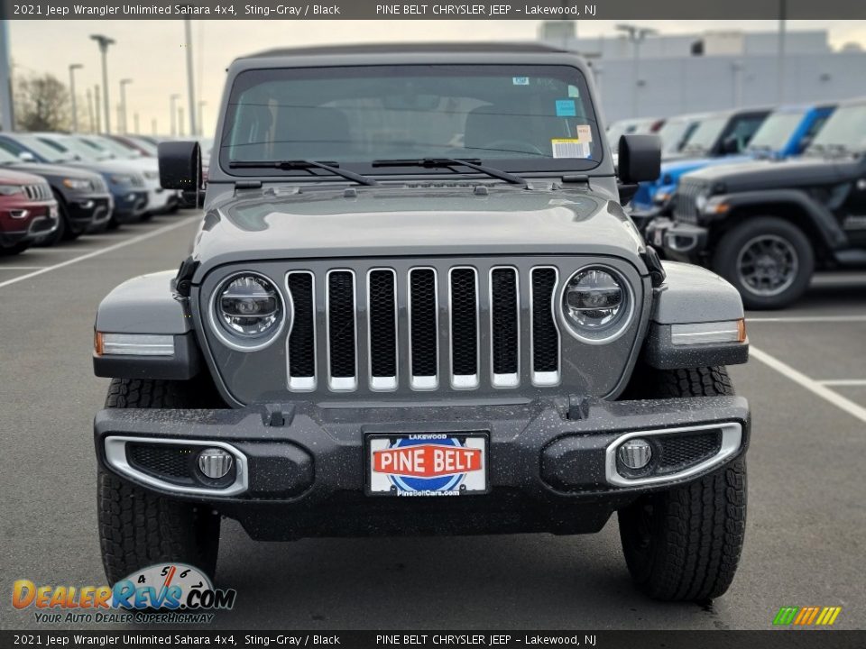 2021 Jeep Wrangler Unlimited Sahara 4x4 Sting-Gray / Black Photo #3