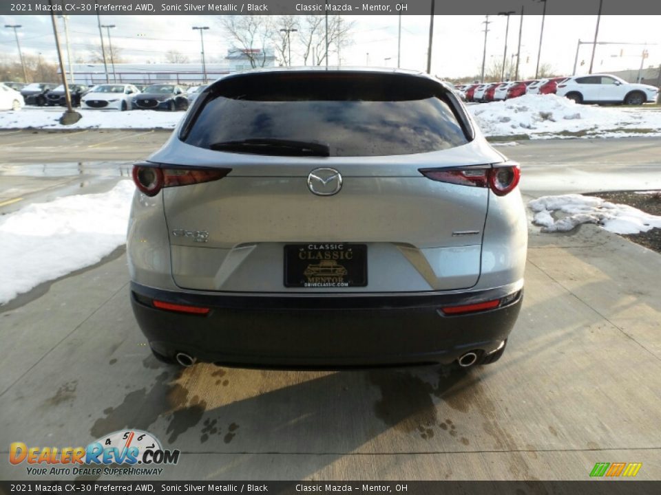 2021 Mazda CX-30 Preferred AWD Sonic Silver Metallic / Black Photo #10