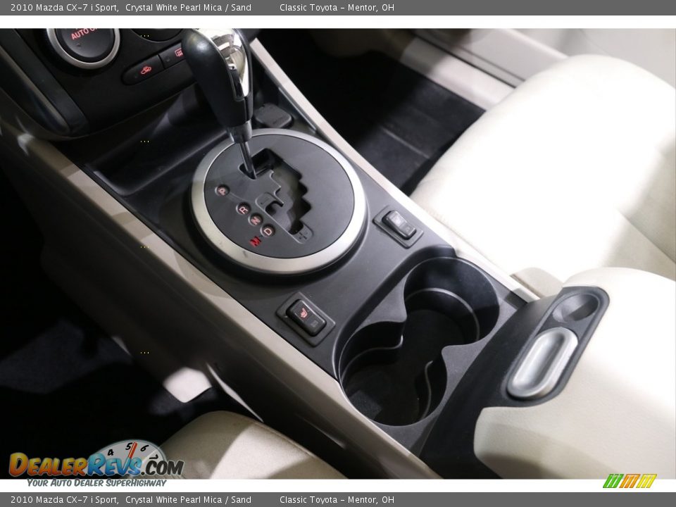 2010 Mazda CX-7 i Sport Crystal White Pearl Mica / Sand Photo #13