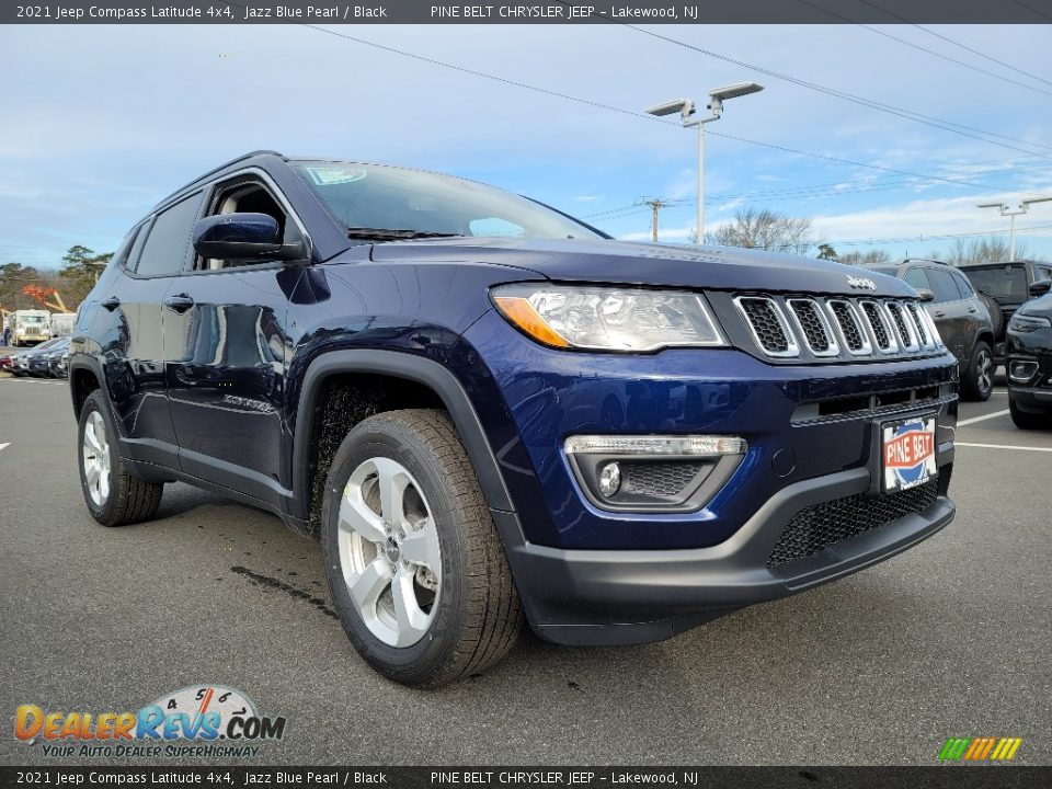 2021 Jeep Compass Latitude 4x4 Jazz Blue Pearl / Black Photo #1