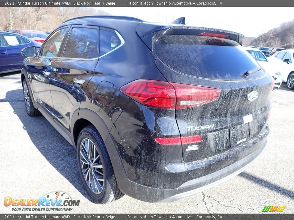 2021 Hyundai Tucson Ulitimate AWD Black Noir Pearl / Beige Photo #6