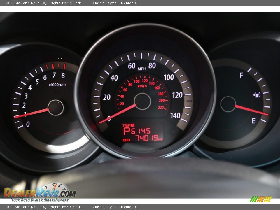 2011 Kia Forte Koup EX Bright Silver / Black Photo #8