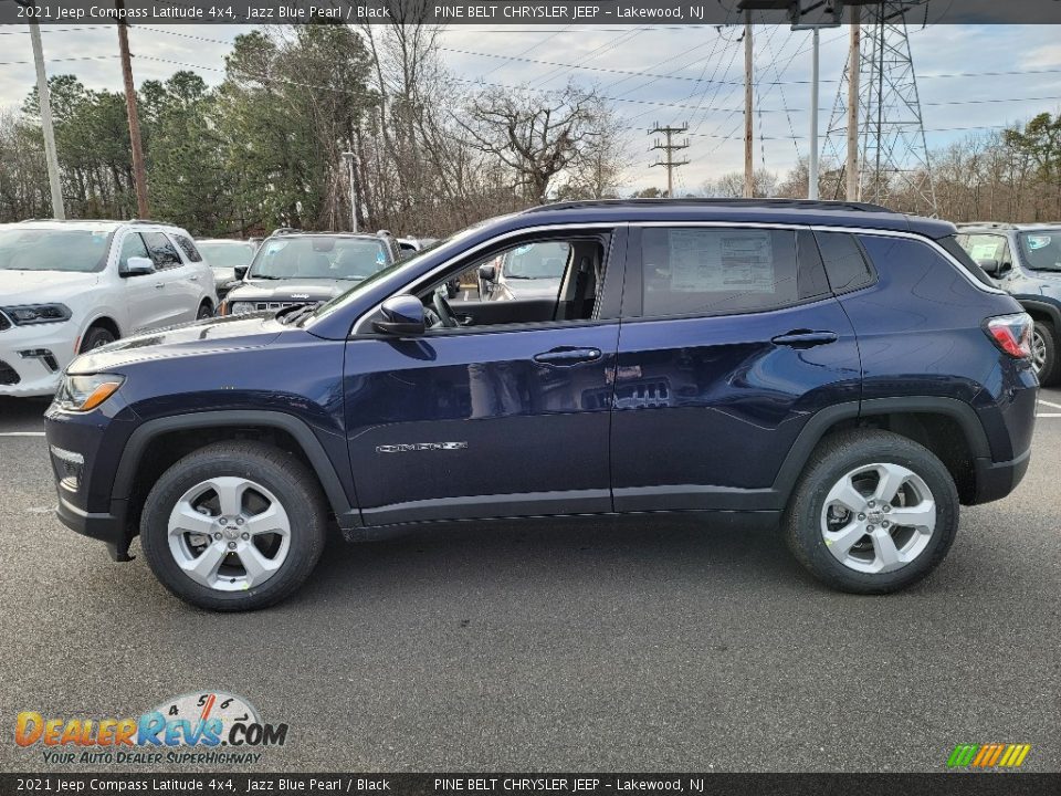 2021 Jeep Compass Latitude 4x4 Jazz Blue Pearl / Black Photo #4