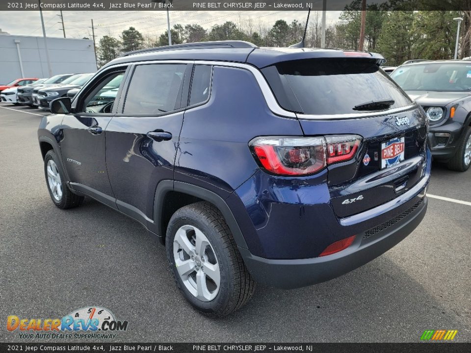 2021 Jeep Compass Latitude 4x4 Jazz Blue Pearl / Black Photo #6