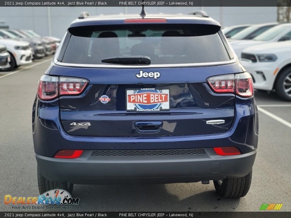 2021 Jeep Compass Latitude 4x4 Jazz Blue Pearl / Black Photo #7