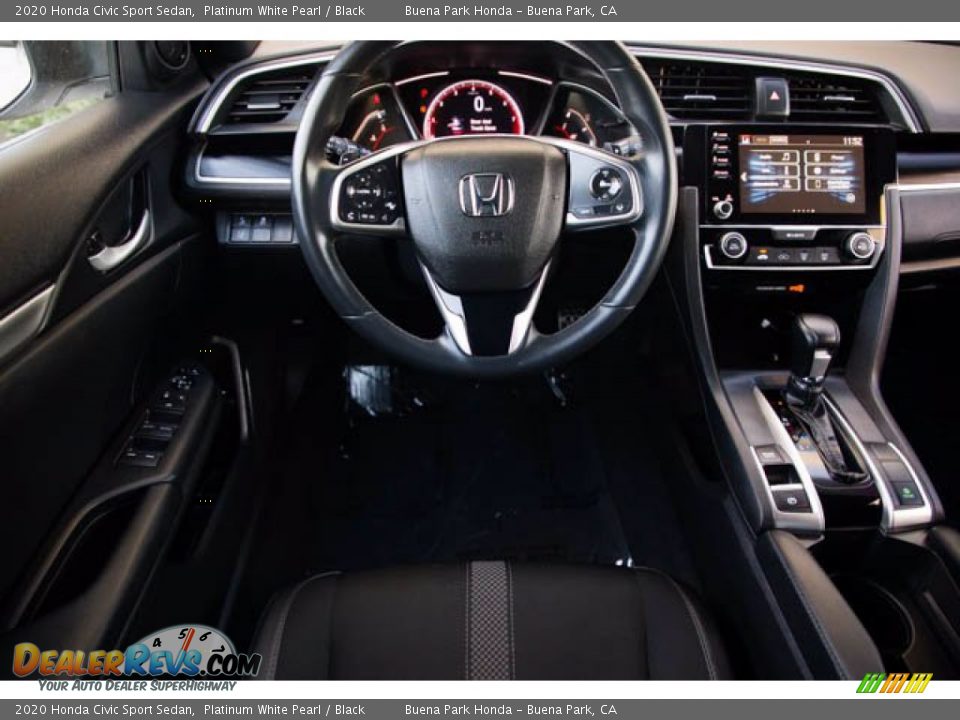 2020 Honda Civic Sport Sedan Platinum White Pearl / Black Photo #5