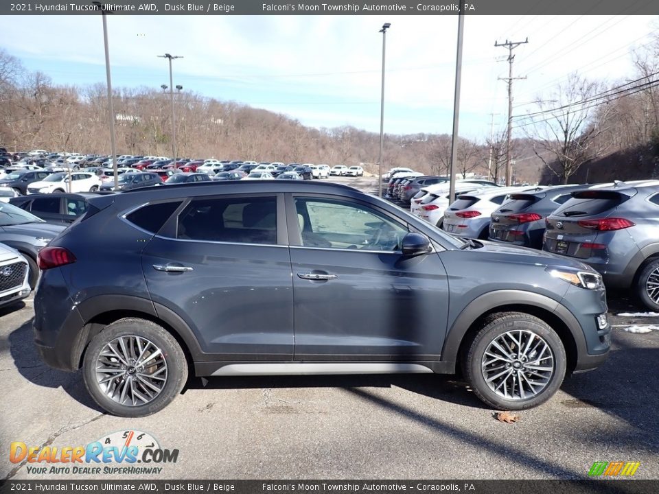 2021 Hyundai Tucson Ulitimate AWD Dusk Blue / Beige Photo #1