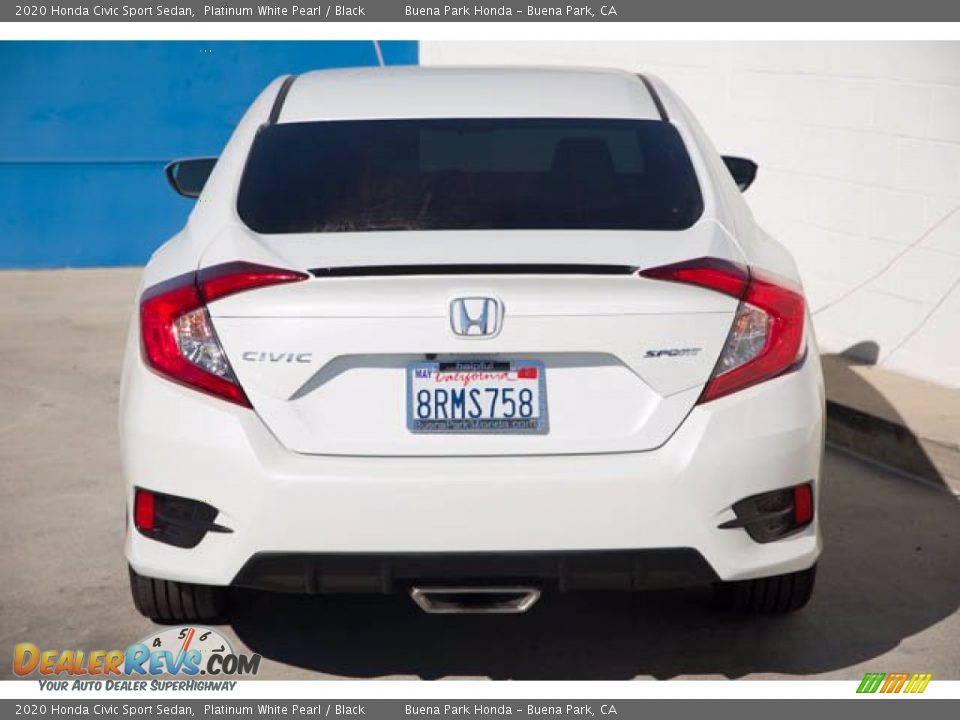 2020 Honda Civic Sport Sedan Platinum White Pearl / Black Photo #9