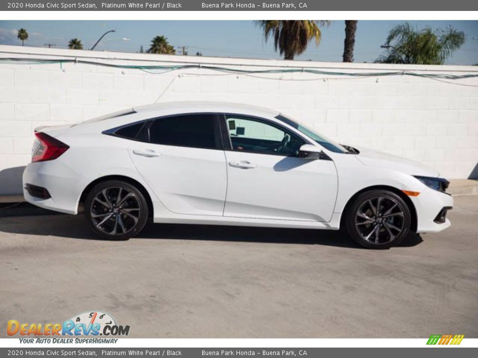 2020 Honda Civic Sport Sedan Platinum White Pearl / Black Photo #12