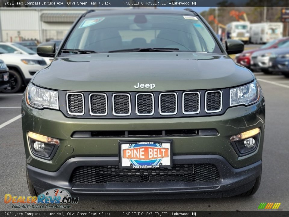 2021 Jeep Compass Latitude 4x4 Olive Green Pearl / Black Photo #3