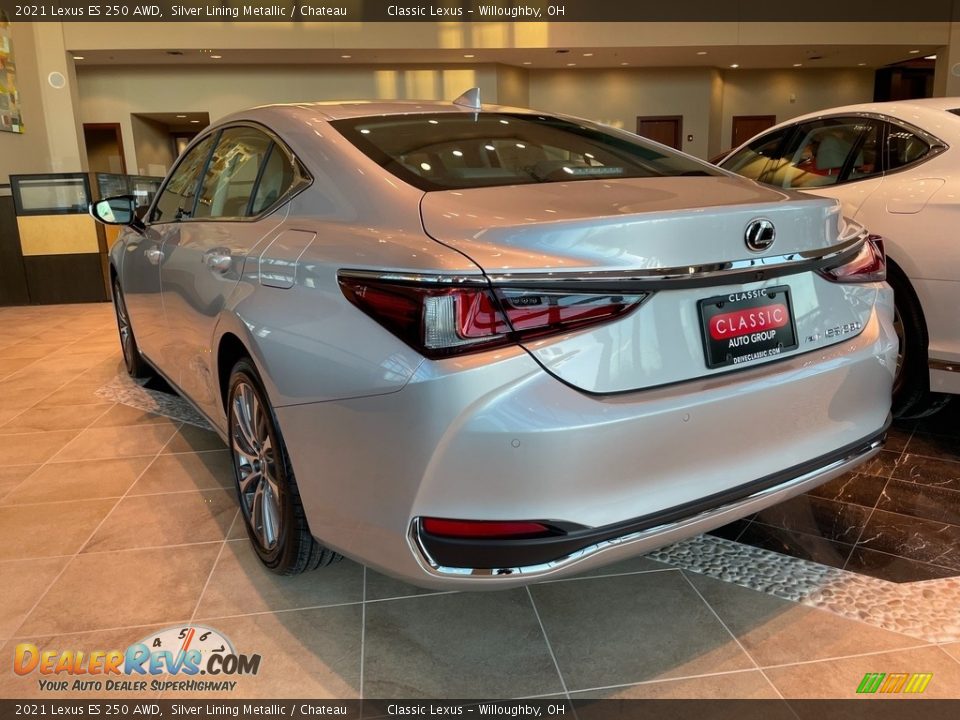 2021 Lexus ES 250 AWD Silver Lining Metallic / Chateau Photo #3