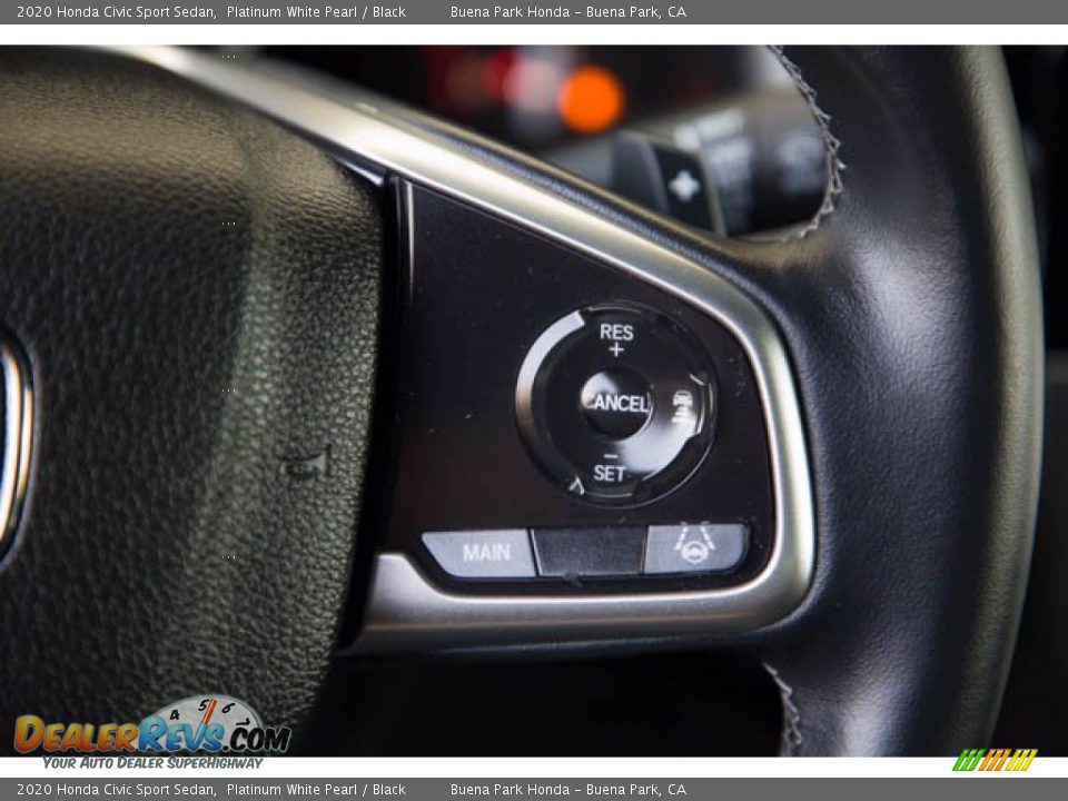 2020 Honda Civic Sport Sedan Platinum White Pearl / Black Photo #15