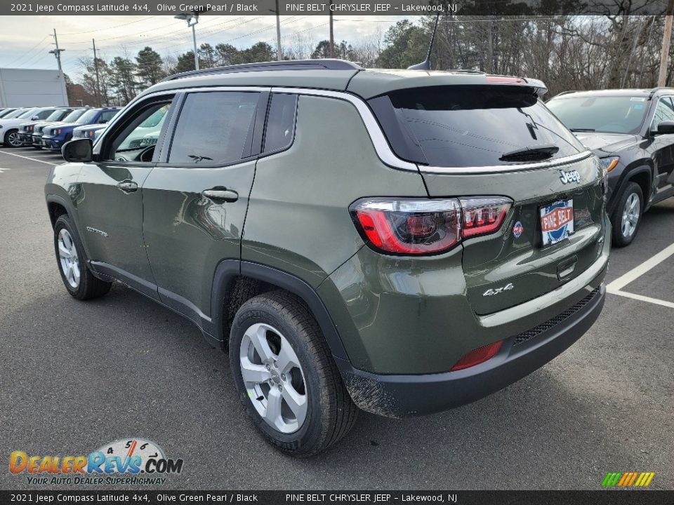 2021 Jeep Compass Latitude 4x4 Olive Green Pearl / Black Photo #6