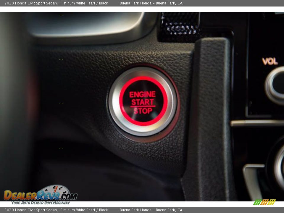 2020 Honda Civic Sport Sedan Platinum White Pearl / Black Photo #16