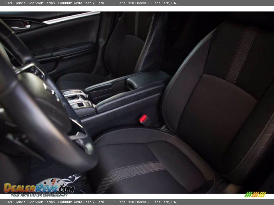 2020 Honda Civic Sport Sedan Platinum White Pearl / Black Photo #17