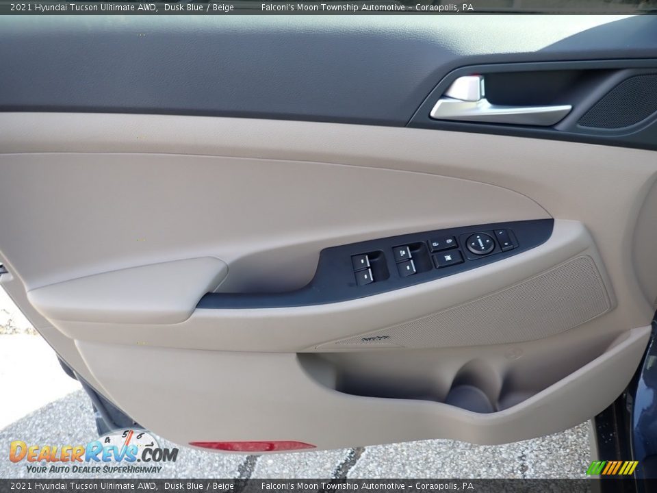 2021 Hyundai Tucson Ulitimate AWD Dusk Blue / Beige Photo #12