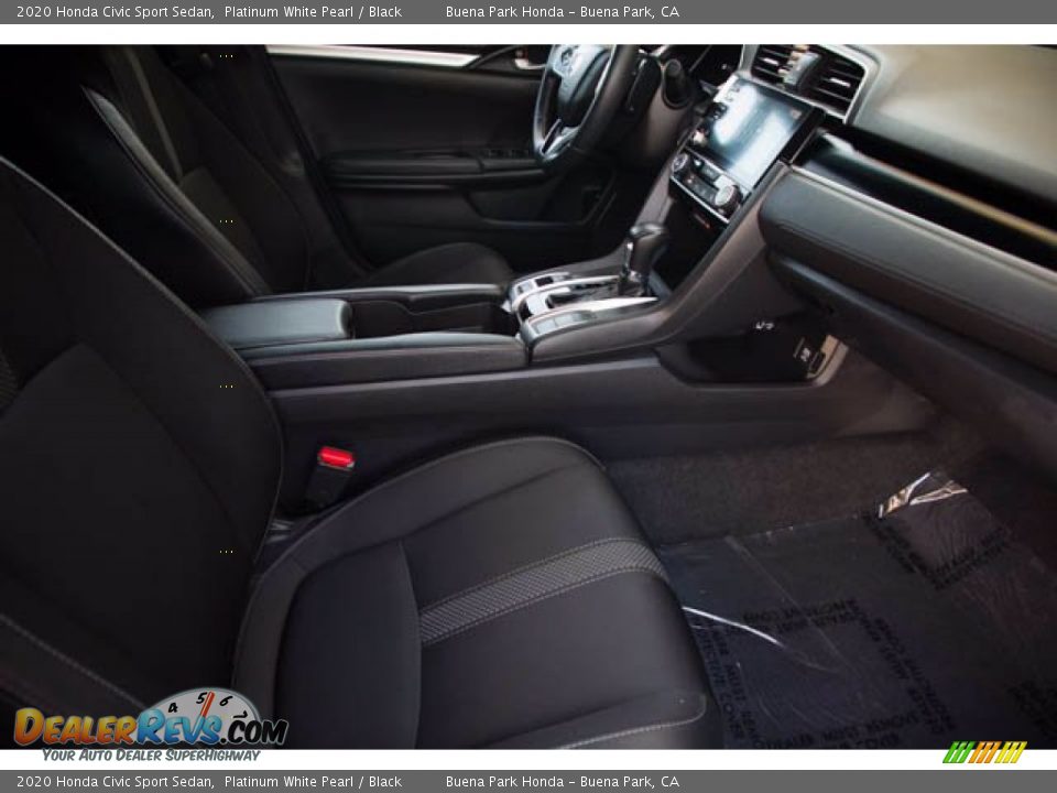 2020 Honda Civic Sport Sedan Platinum White Pearl / Black Photo #22