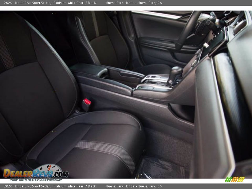 2020 Honda Civic Sport Sedan Platinum White Pearl / Black Photo #23