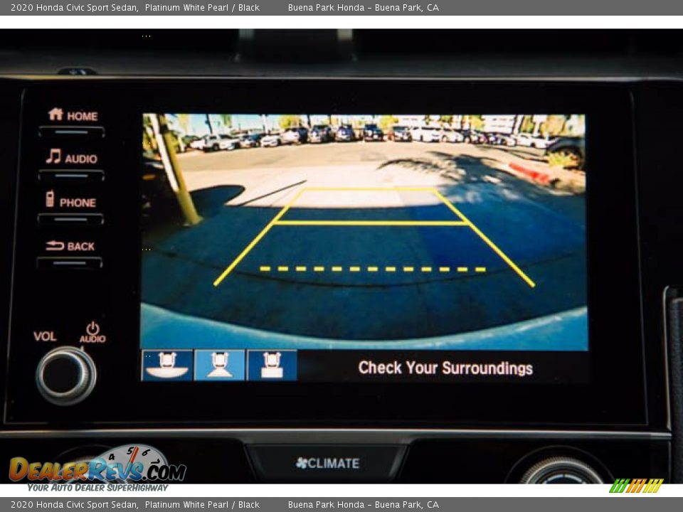 2020 Honda Civic Sport Sedan Platinum White Pearl / Black Photo #25