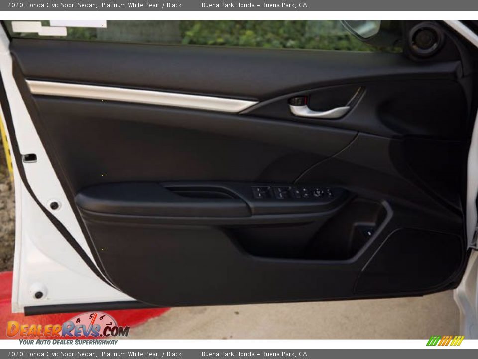 2020 Honda Civic Sport Sedan Platinum White Pearl / Black Photo #27