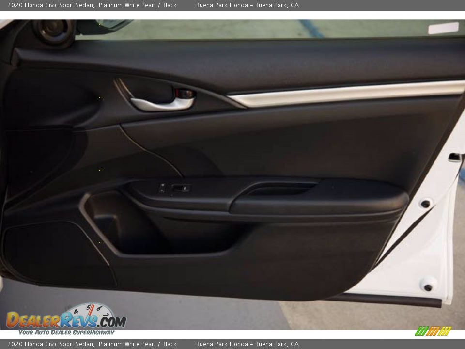 2020 Honda Civic Sport Sedan Platinum White Pearl / Black Photo #31